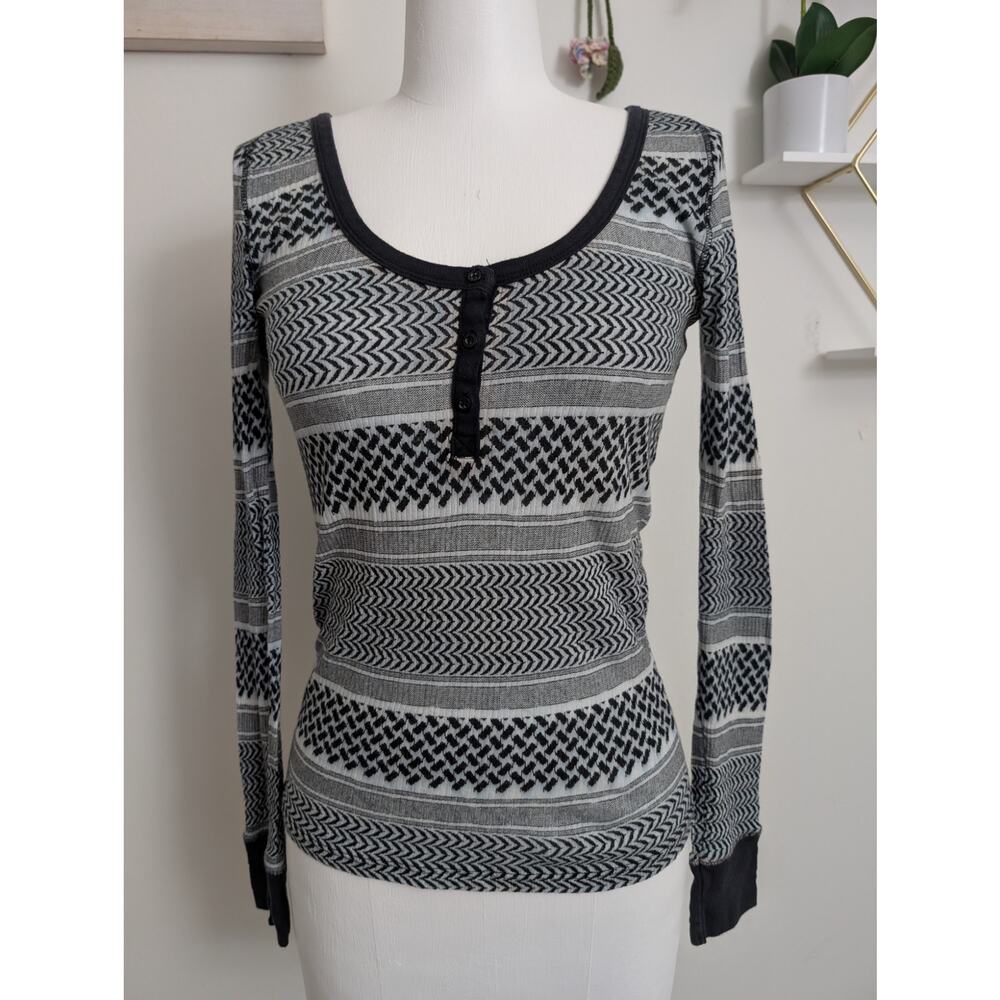 anthropologie damsel rib knit long sleeve top